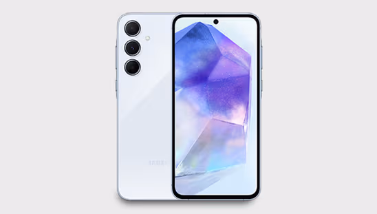 Samsung Galaxy A55 5G (12 GB RAM, 256 GB, Awesome Iceblue)