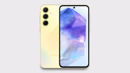 Samsung Galaxy A55 5G (12 GB RAM, 256 GB, Awesome Lemon)