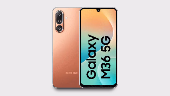 Samsung Galaxy M36 5G (6 GB RAM, 128 GB, Haze Orange)