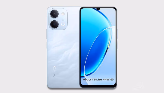 Vivo T5 Lite 5G (4GB RAM, 128GB, Wave Blue)