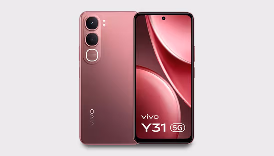 Vivo Y31 5G (6 GB RAM, 128 GB, Rose Red)