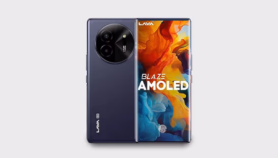 Lava Blaze Amoled (4 GB RAM, 128 GB, Starlight Purple)