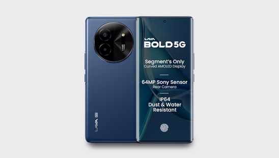 Lava Bold 5G (4 GB RAM, 128 GB, Sapphire Blue)