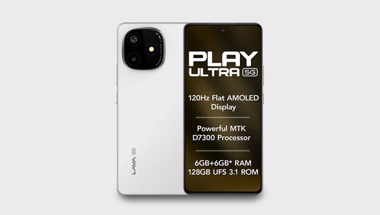 Lava Play Ultra (6 GB RAM, 128 GB, Arctic Frost)