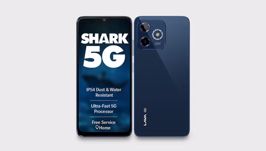 Lava Shark 5G (4 GB RAM, 64 GB, Stellar Blue)