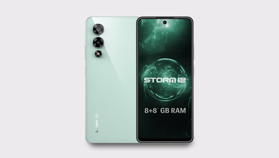 Lava Storm 5G (8 GB RAM, 128 GB, Gale Green)
