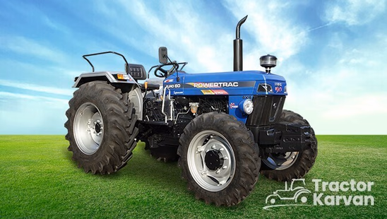 पॉवरट्रैक यूरो 60 नेक्स्ट 4WD Tractor in Farm